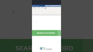 Search in Word #microsoftoffice #tutorial