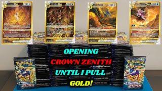 Opening 200 PACKS of CROWN ZENITH until I pull a GOLD CARD!! + GIVEAWAY!! (pokemon card opening)