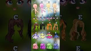 C,U,T,E ️select Your favourite  look️#tocaboca #gacha #avatarworld #roblox