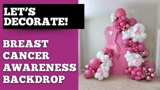 2024 Breast Cancer Awareness Balloon Backdrop