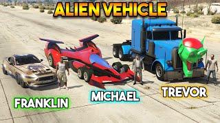 GTA 5 : FRANKLIN VS MICHAEL VS TREVOR (BEST ALIEN VEHICLE)