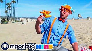 Learn Colors and Counting at a Beach | Blippi | Kids Songs | Moonbug Kids