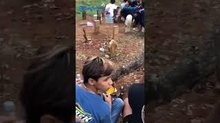 Viral Penonton Nobar di Atas Kuburan, Acara Dangdutan Digelar di Dekat Makam #suryaonline