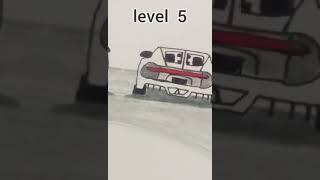 Bugatti Chiron Drawing level (0 to 6) #drawing || #shortsfeed #shorts