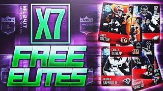 SO MANY EASY FREE ELITES! BEST FREE PACKS IN MADDEN MOBILE 18! 90 OVR HEKKER PULL!