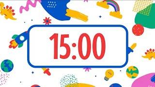 15-Minute Cleanup Countdown Timer for Kids – Clean Up to Fun Pop Music!