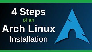 The Four steps of an ARCH LINUX INSTALLATION