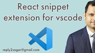 React snippet extension for vscode | rafce shortcut to create react component