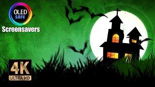 Haunted House Multi Color Sky Screensaver - 10 Hours - 4K - OLED Safe