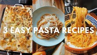 3 QUICK & EASY VEGETARIAN PASTA RECIPES | LUKE CATLEUGH MEALS