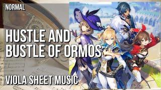 Viola Sheet Music: How to play Hustle and Bustle of Ormos (Genshin Impact) by Yu Peng Chen