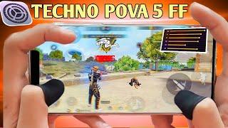 Tecno Pova 5 Pro 5g Free Fire Headshot Sensitivity Setting | Tecno Pova 5 Pro 5g Free Fire Gameplay