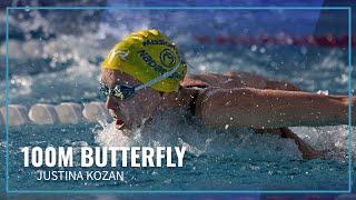 Justina Kozan Wins in Women's 100M Butterfly | 2022 TYR Pro Swim Series - Mission Viejo