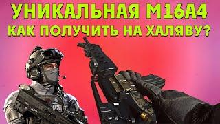 Как получить уникальный чертеж M16A4  в CoD MW'19/Warzone на халяву