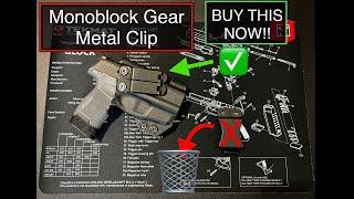 The Best IWB Holster Upgrade for my SIG P365!! - Monoblock Metal Gear Clip by Concealment Express!!