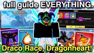 FULL GUIDE To Get EVERY NEW Item, Dragonheart + Draco RACE + Dragonstorm & MORE! | Blox Fruits