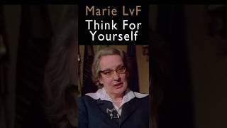 Think For Yourself, Beyond the Animus: Marie-Louise von Franz | Jungian Psychology