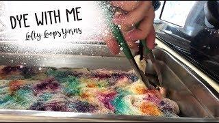 Dye with Me: Lotus & Merlot | Lofty Loops Yarns | Hand Dyed Yarn | Speckled Yarn Dyeing