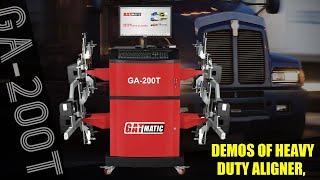 GA200T Heavy Duty Aligner Operation Demonstration