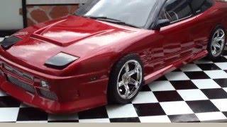 RC 1:10 Karosserie Nissan 200SX S13 Drift LED klappscheinwerfer pop up light Tamiya MST Yokomo