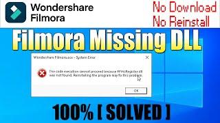 [SOLVED] How to Fix the Issue: FCommonView.dll Not Found in Filmora | ffwsregister.dll