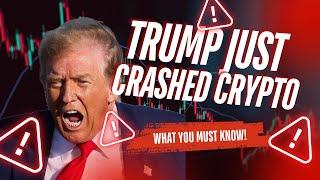 Trump just crashed the crypto market #cryptocurrency #bitcoin #trump