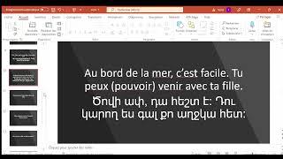 Զրույց  2/ Խոսենք ֆրանսերեն / Learning French / Conversation