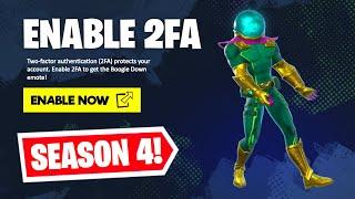 HOW TO ENABLE 2FA ON FORTNITE! (SEASON 4)