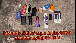 I found a lot of vape in the  trash and am  tried to fix it #restoration #asmr