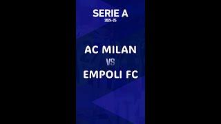 AC Milan vs Empoli FC 2024 - 2025 Serie A