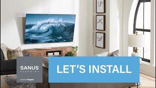 How To Install the SANUS Vuepoint Extendable Tilt TV Wall Mount for 32" to 90" TVs