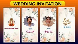 Wedding Invitation Video Edit || Alight Motion Tutorial in Telugu