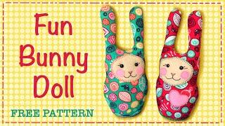 Easy sew bunny Kawaii style || FREE PATTERN || Full tutorial with Lisa Pay