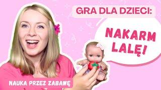 GRA dla dzieci! Pomóż mi nakarmić lalę! | Nauka przez zabawę | Kolory | Owoce i Warzywa