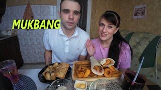 МУКБАНГ БУРГЕР КИНГ / ШРИМП РОЛЛ / ЧИКЕН РОЛЛ / СНЕКИ ЗАКУСКИ / FAST FOOD/ EATING MUKBANG ASMR АСМР