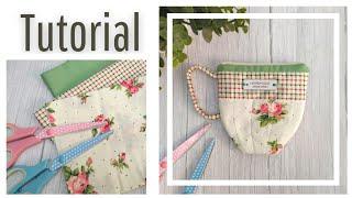 Proyectos de Costura Fáciles   Monedero Taza de Té  TeaCup Pouch ️ Tutorial