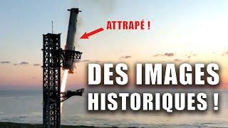 SUPERHEAVY ATTRAPÉ par la TOUR ! LES IMAGES FOLLES du 5ème VOL DU STARSHIP ! (Replay) SPACEX