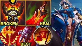 Wild Rift China Olaf Jungle & Top - Challenger Rank Gameplay - Glorious MAX HEAL OLAF BUILD RUNES