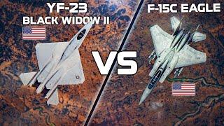 YF-23 Black Widow II Vs F-15C Eagle | Technological Gap | Digital Combat Simulator | DCS |