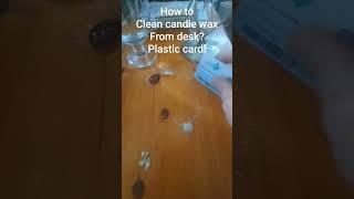 Как отчистить воск. How to clean candle wax