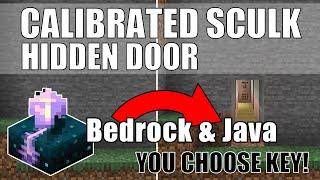 Secret Calibrated Skulk Door Minecraft 1.20 BEDROCK & Java