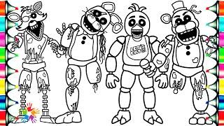 Five Nights at Freddy's Coloring Pages / FNAF 3 Help Wanted / How To Color Phantom Animatronics