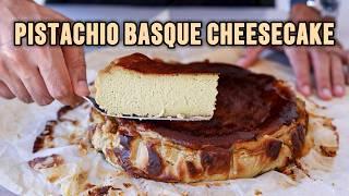 Pistachio Basque Cheesecake Recipe