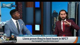 FIRST THINGS FIRST | Nick Wright SHOCKED Detroit Lions Are The BEST Team In The NFL