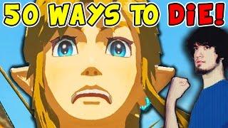 50 FUNNY Ways to DIE in Zelda Breath of the Wild - PBG