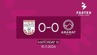 Fastex Premier League. Matchday 16. FC Ararat - FC Ararat-Armenia (10.11.2024)