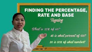 BASE, PERCENTAGE AND RATE