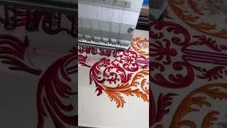 Floral Machine Embroidery Design | Floral ZSK Sew Out #embroidery #art #digitalembroidery