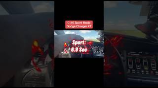 Charger RT Sport Mode 0-60 Time! #chargerrt #sport #viralvideo #shorts #mopar #cartok #dodgecharger