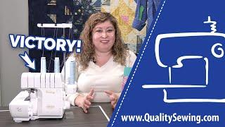 Easy Air Threading Serger! Baby Lock Victory: Features & Demo